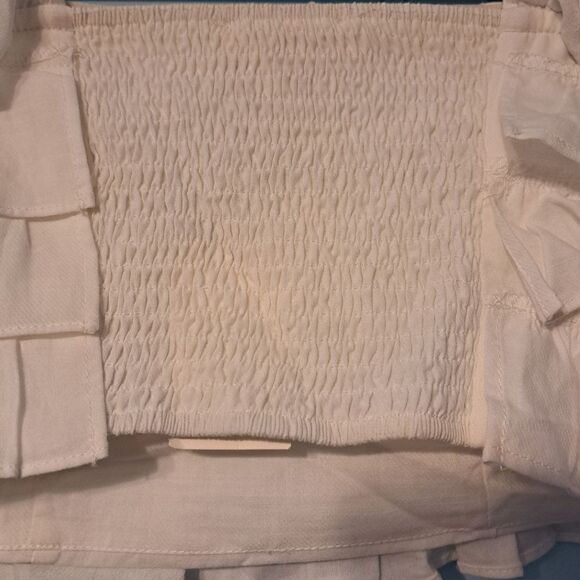 Caitlin V. Covington X Pink Lily Sleeveless Ruffled Cotton Blouse Small White NW - Picture 12 of 14